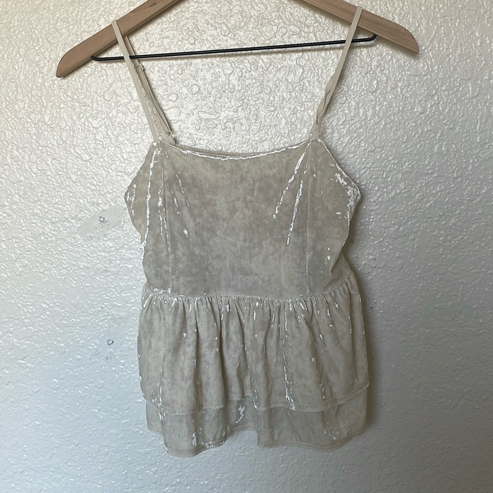 American Eagle velvet tank top fancy